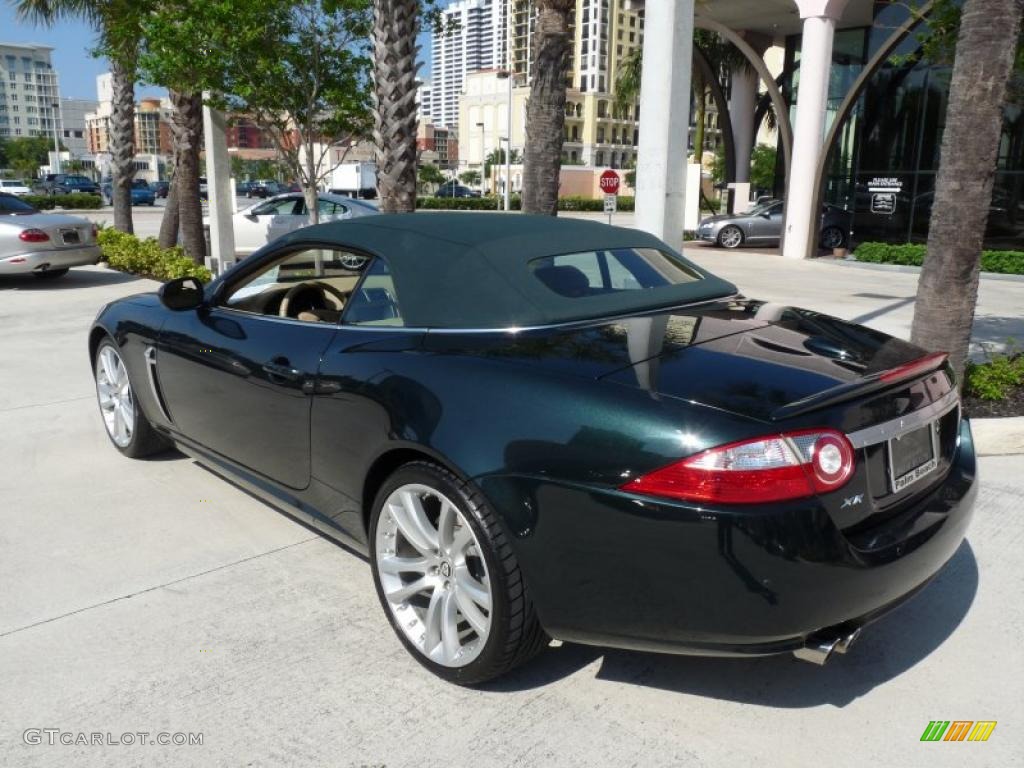 2008 XK XKR Convertible - Botanical Green / Caramel photo #13