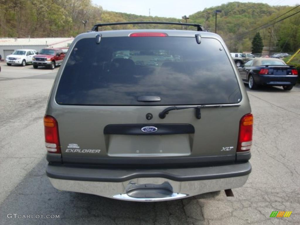 2001 Explorer XLT 4x4 - Spruce Green Metallic / Medium Prairie Tan photo #3