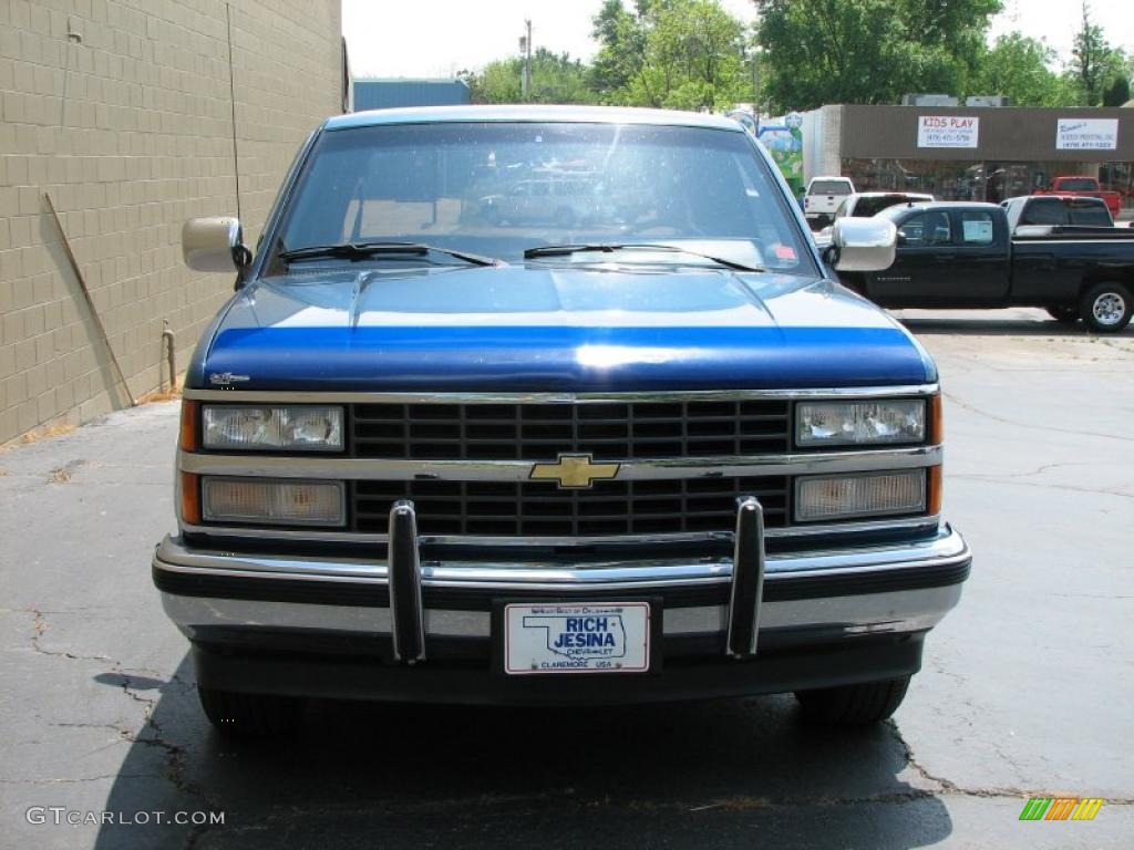 1991 C/K C1500 Extended Cab - Light French Blue Metallic / Blue photo #3