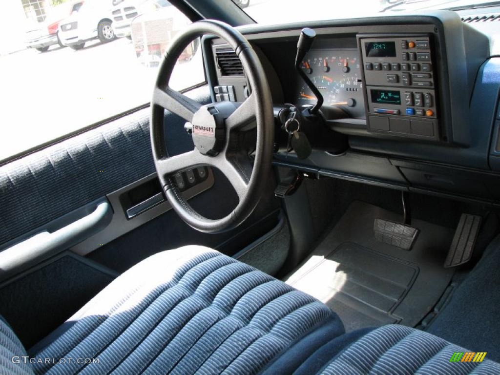 1991 C/K C1500 Extended Cab - Light French Blue Metallic / Blue photo #11