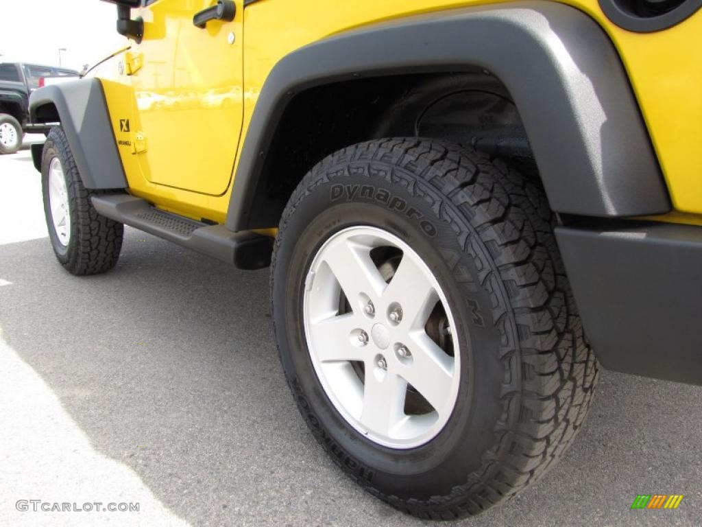 2008 Wrangler X 4x4 - Detonator Yellow / Dark Slate Gray/Medium Slate Gray photo #11