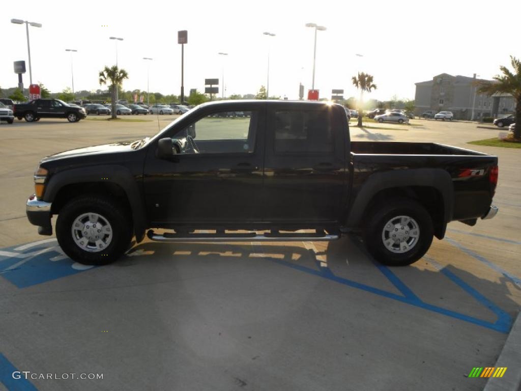 2007 Colorado LT Crew Cab - Black / Very Dark Pewter photo #2