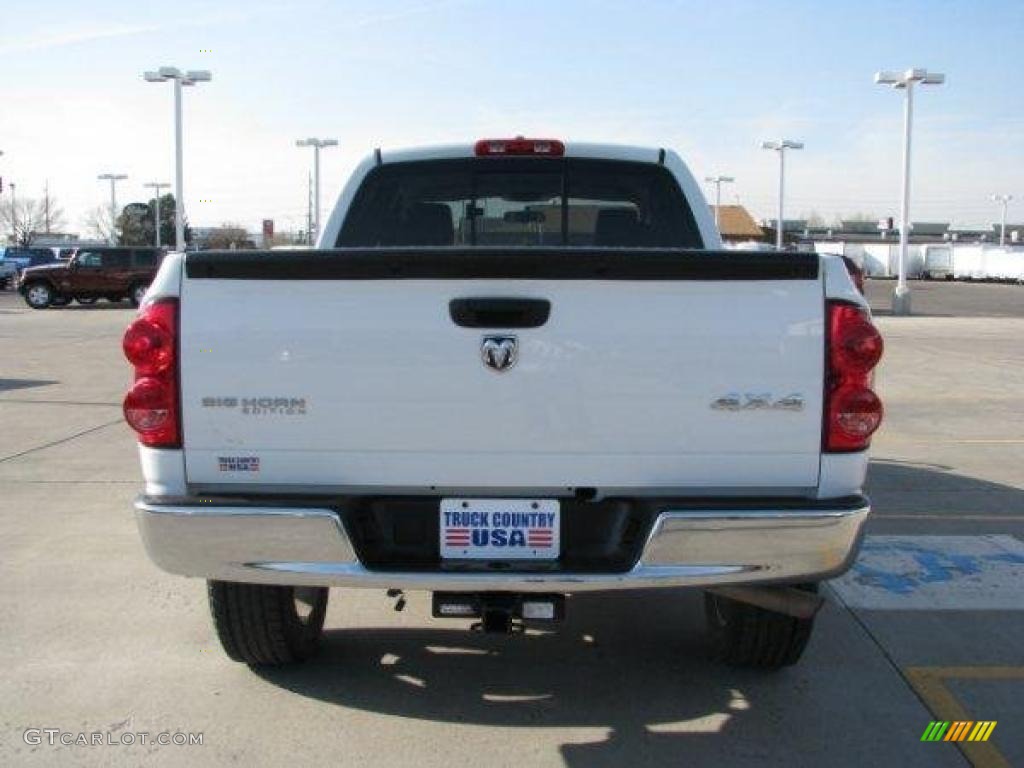 2007 Ram 1500 Big Horn Edition Quad Cab 4x4 - Bright White / Medium Slate Gray photo #12