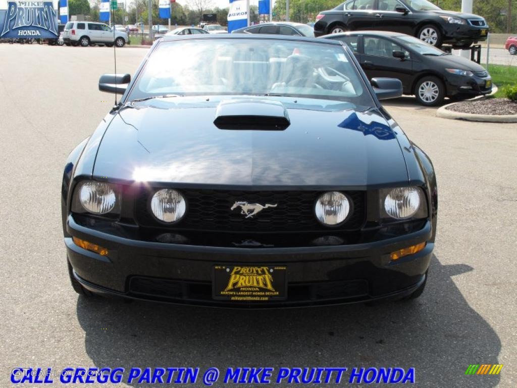 2008 Mustang GT Premium Convertible - Black / Dark Charcoal photo #5