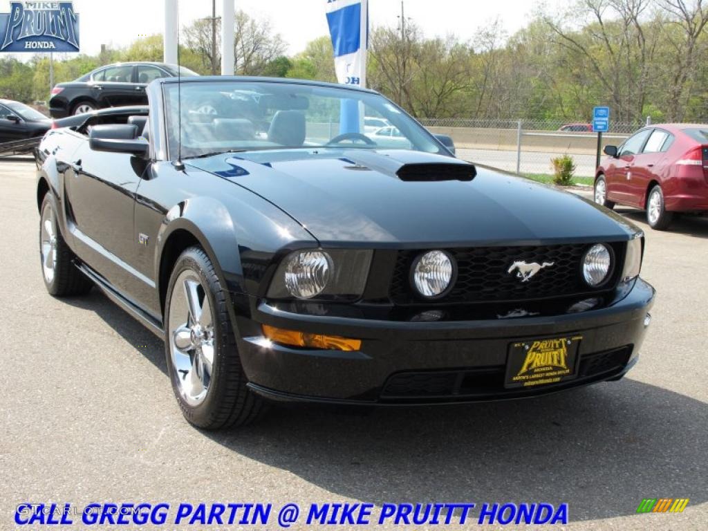 2008 Mustang GT Premium Convertible - Black / Dark Charcoal photo #6