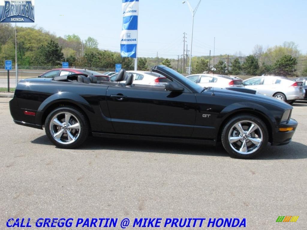 2008 Mustang GT Premium Convertible - Black / Dark Charcoal photo #7