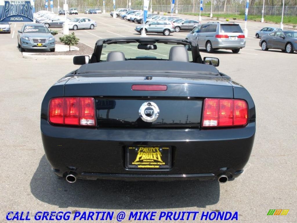 2008 Mustang GT Premium Convertible - Black / Dark Charcoal photo #9