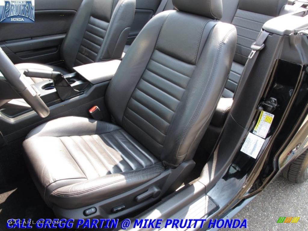 2008 Mustang GT Premium Convertible - Black / Dark Charcoal photo #16