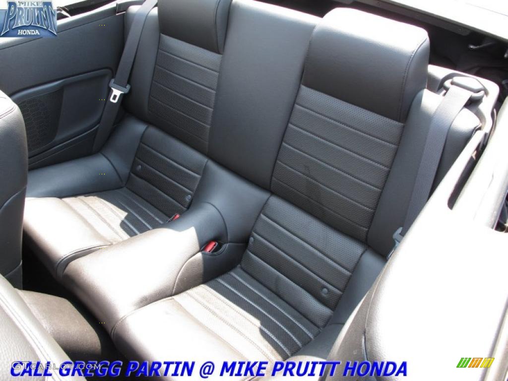2008 Mustang GT Premium Convertible - Black / Dark Charcoal photo #17