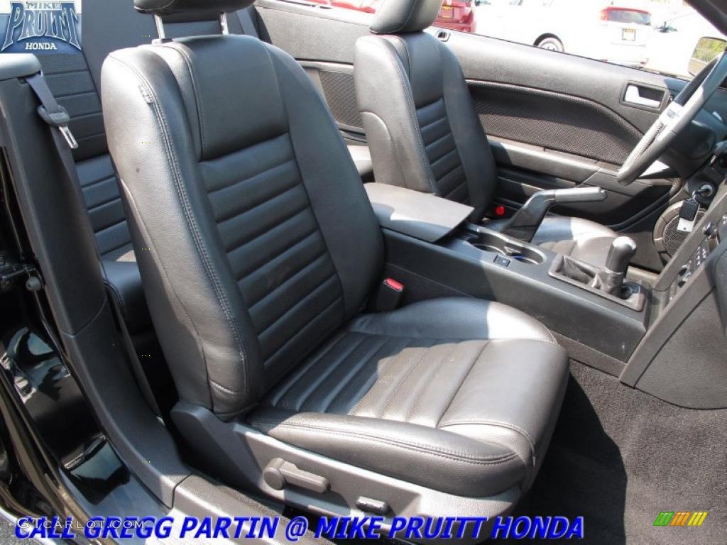 2008 Mustang GT Premium Convertible - Black / Dark Charcoal photo #19