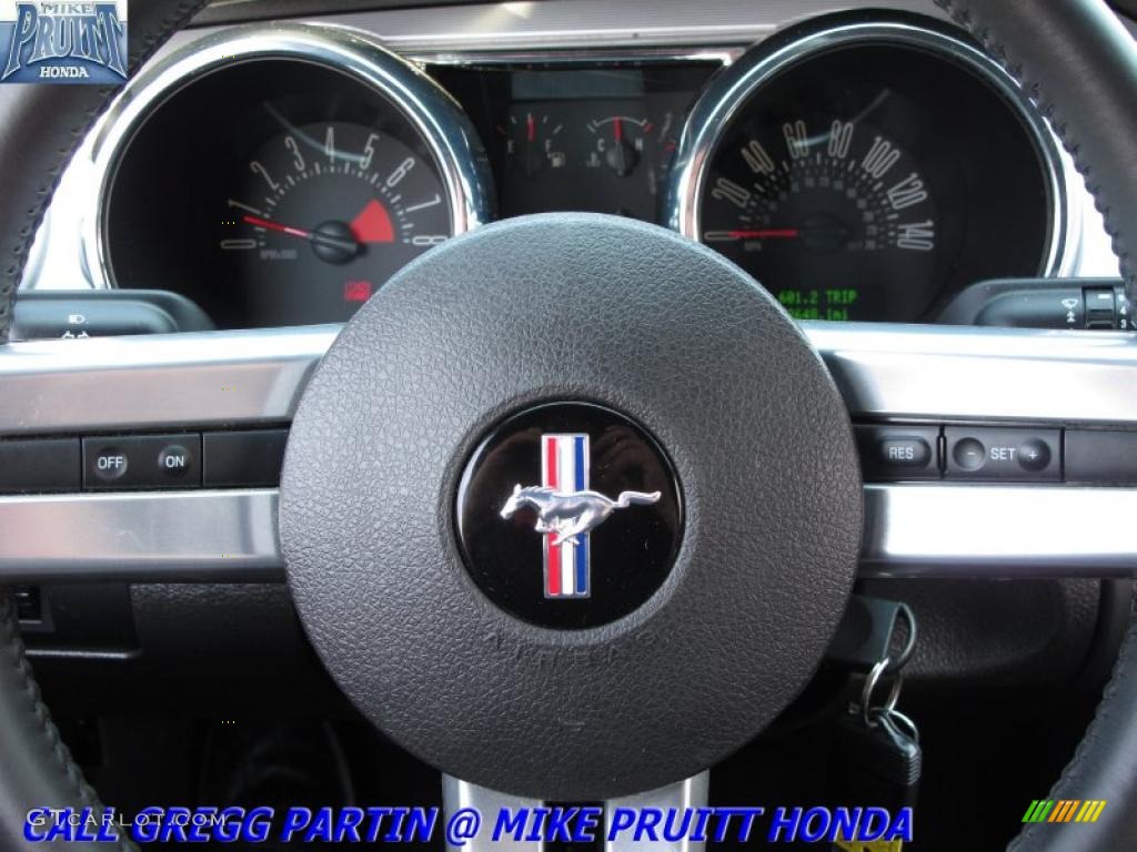 2008 Mustang GT Premium Convertible - Black / Dark Charcoal photo #23