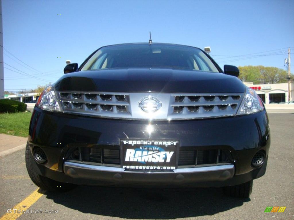 2007 Murano S AWD - Super Black / Charcoal photo #2