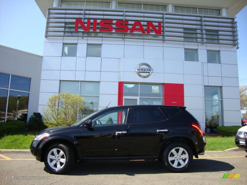 2007 Murano S AWD - Super Black / Charcoal photo #5