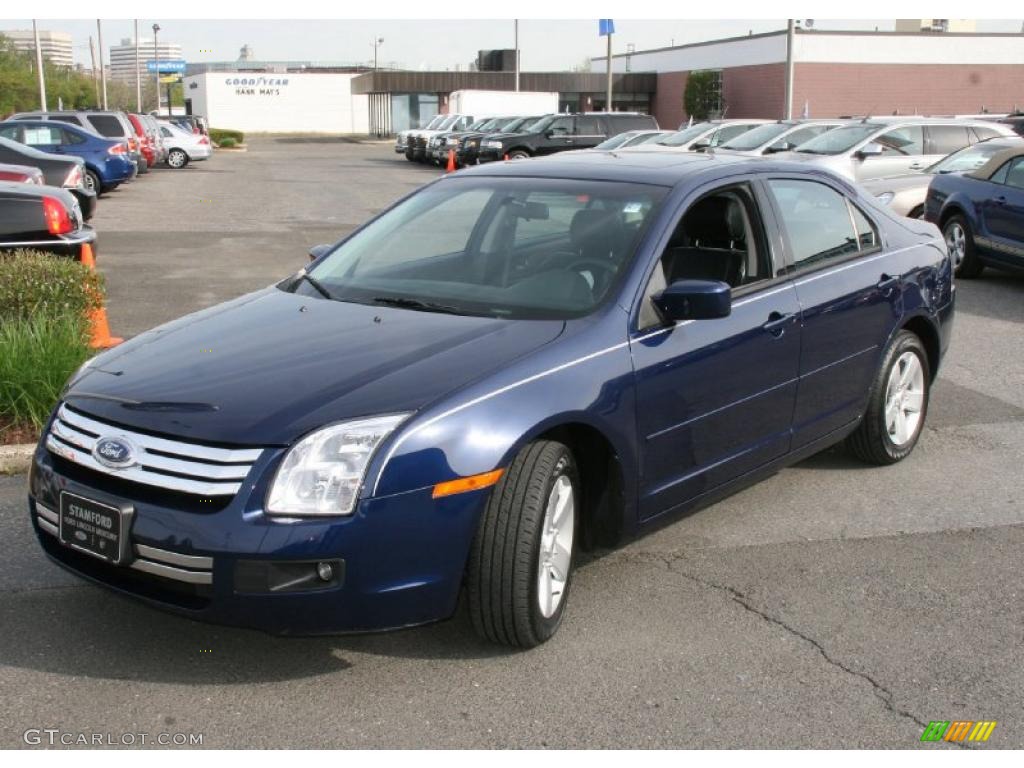 2007 Fusion SE V6 - Dark Blue Pearl Metallic / Charcoal Black photo #1