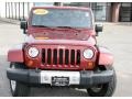 2008 Red Rock Crystal Pearl Jeep Wrangler Unlimited Sahara 4x4  photo #2