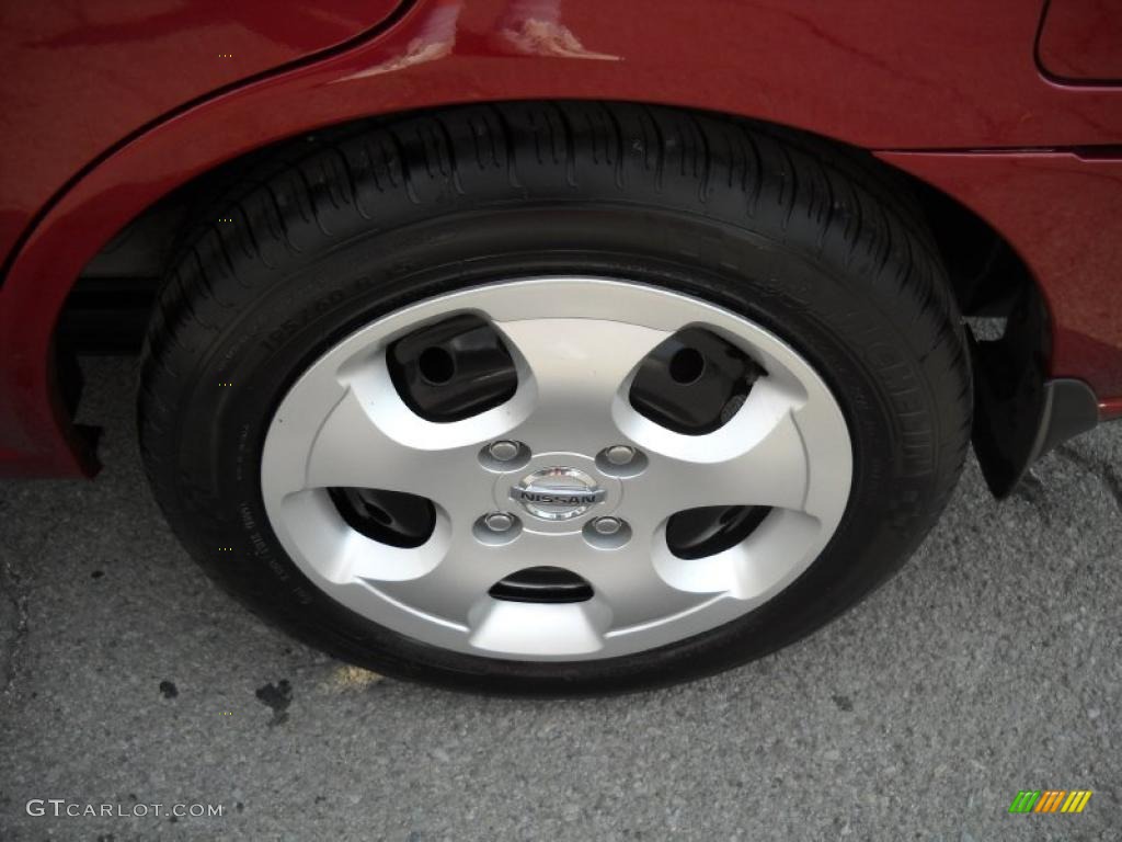 2004 Sentra 1.8 S - Inferno Red / Sage photo #13