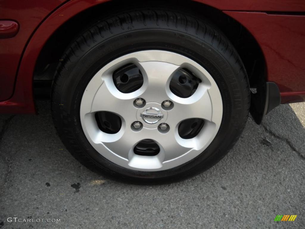 2004 Sentra 1.8 S - Inferno Red / Sage photo #14