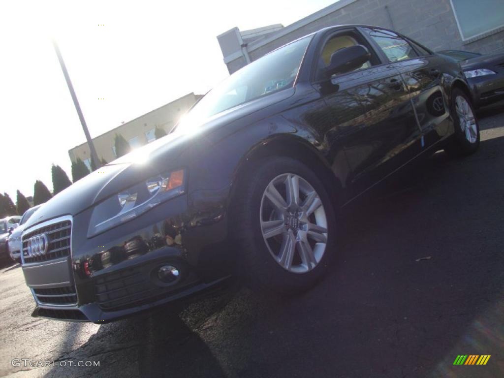 2010 A4 2.0T quattro Sedan - Brilliant Black / Beige photo #1