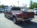 2004 Dark Toreador Red Metallic Ford F350 Super Duty Lariat Crew Cab Dually  photo #7