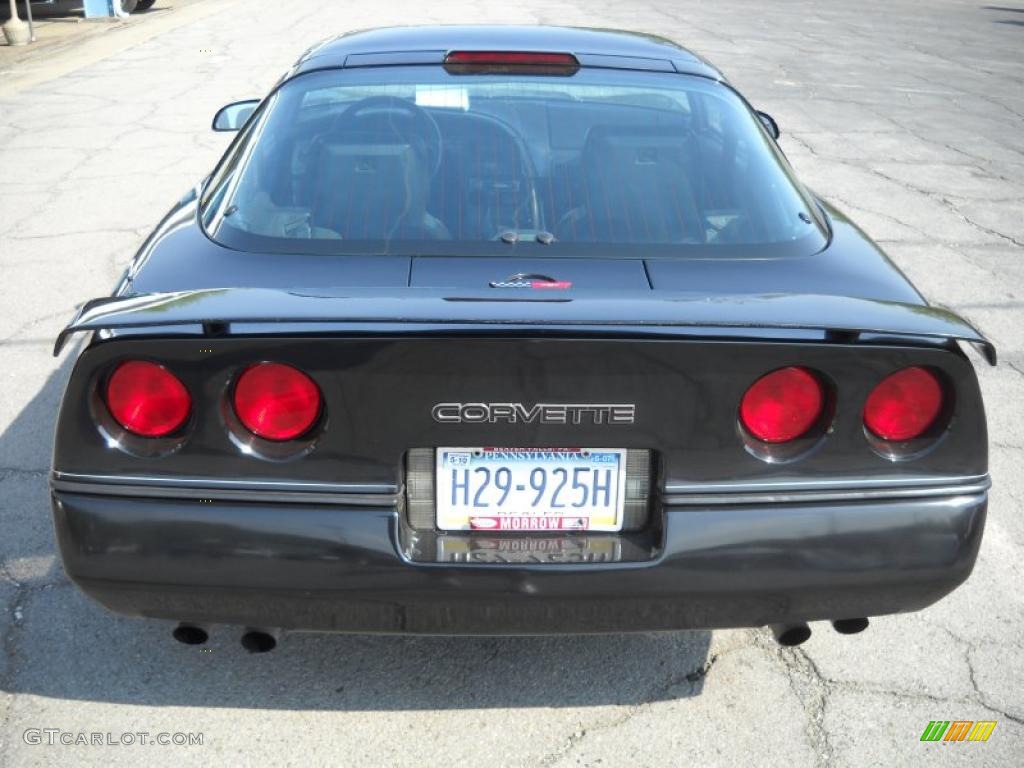 1990 Corvette Coupe - Black / Black photo #3