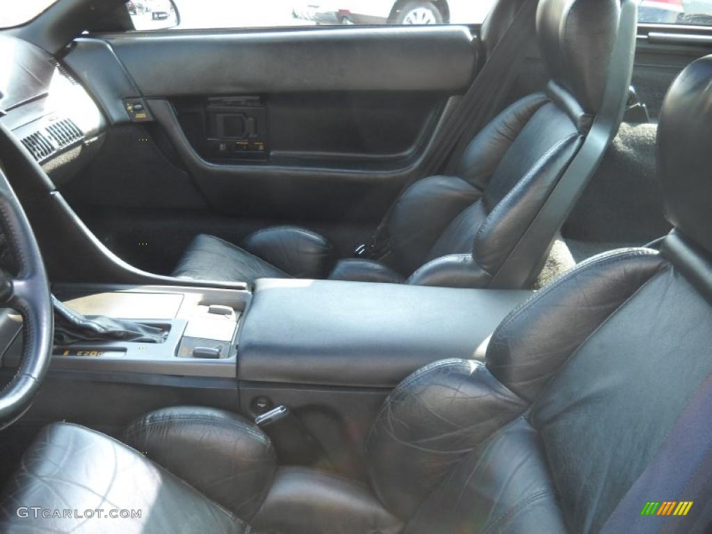 1990 Corvette Coupe - Black / Black photo #8