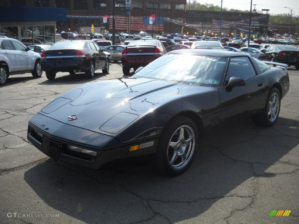 1990 Corvette Coupe - Black / Black photo #16