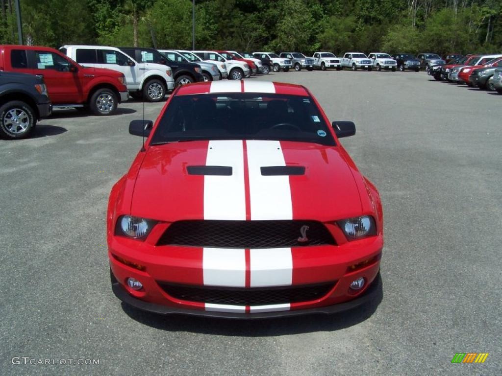 2007 Mustang Shelby GT500 Coupe - Torch Red / Black/Red photo #2