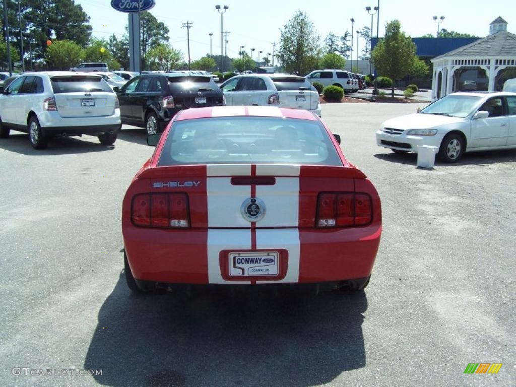2007 Mustang Shelby GT500 Coupe - Torch Red / Black/Red photo #6
