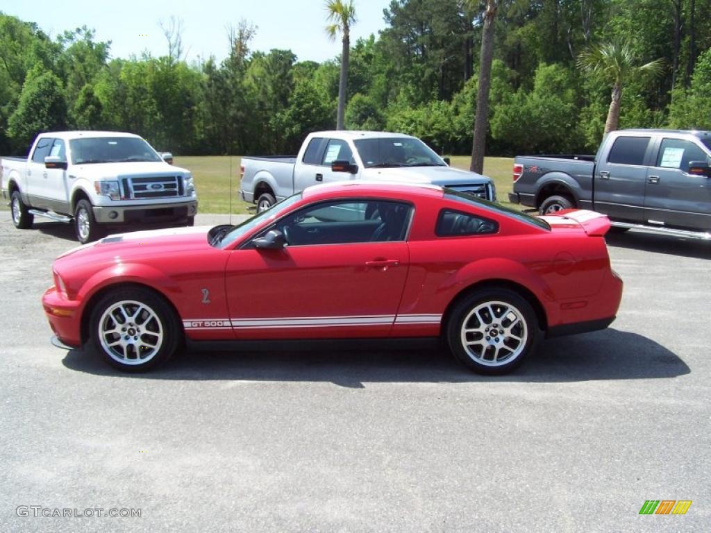 2007 Mustang Shelby GT500 Coupe - Torch Red / Black/Red photo #8