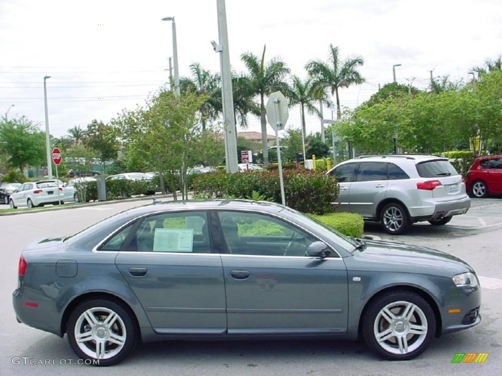 2008 A4 2.0T Sedan - Dolphin Grey Metallic / Black photo #6