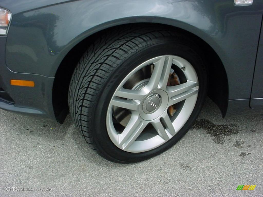 2008 A4 2.0T Sedan - Dolphin Grey Metallic / Black photo #19