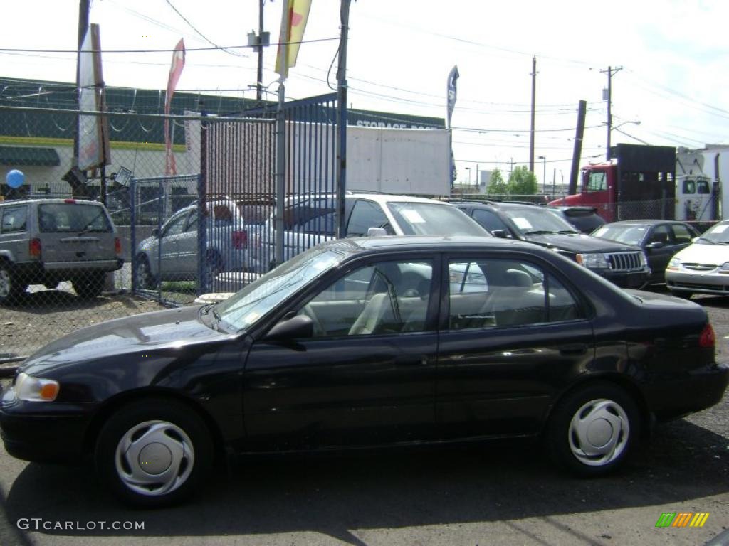1999 Corolla VE - Satin Black Metallic / Pebble Beige photo #1
