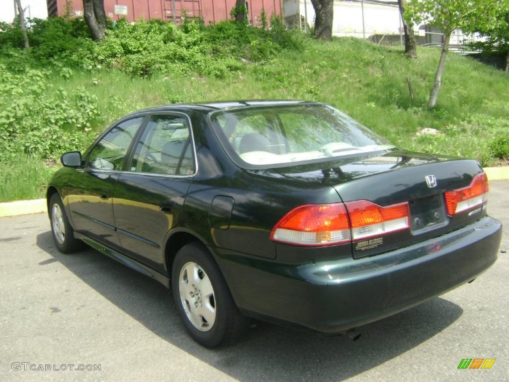 2001 Accord EX V6 Sedan - Dark Emerald Pearl / Ivory photo #6