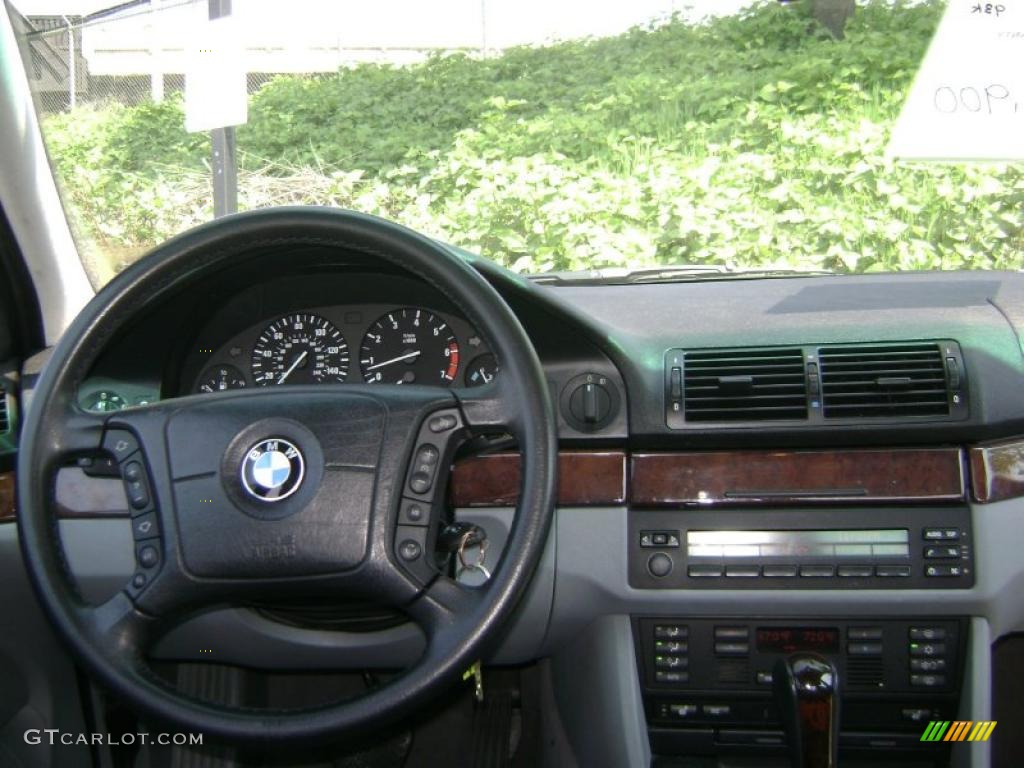 2001 5 Series 540i Sedan - Topaz Blue Metallic / Grey photo #10