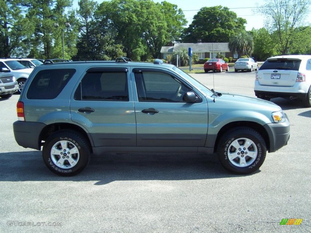 2005 Escape XLT V6 4WD - Titanium Green Metallic / Medium/Dark Pebble Beige photo #4