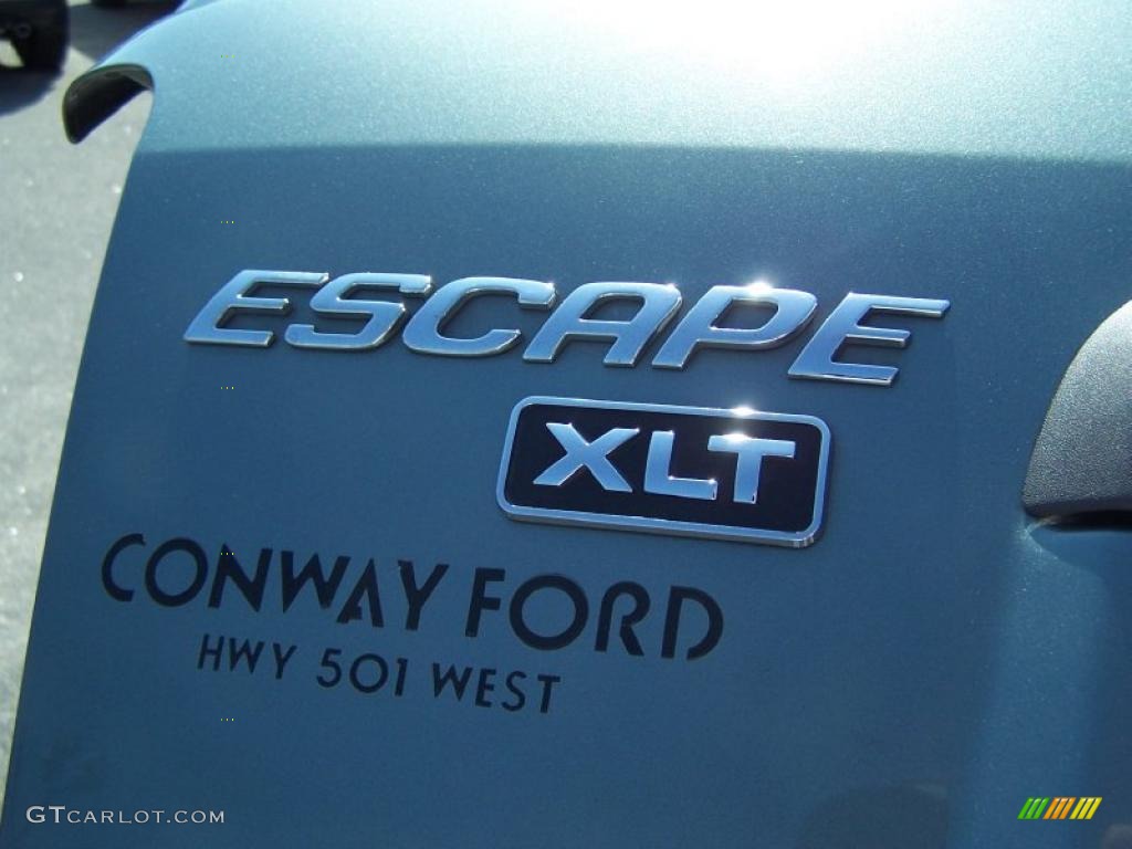 2005 Escape XLT V6 4WD - Titanium Green Metallic / Medium/Dark Pebble Beige photo #13