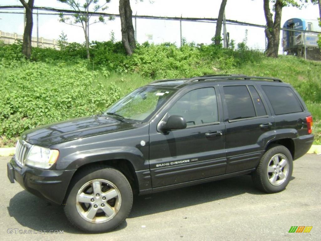 2004 Grand Cherokee Limited 4x4 - Brillant Black Crystal Pearl / Taupe photo #1