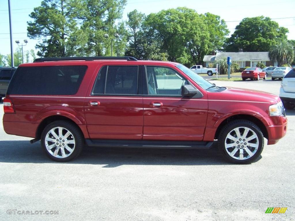2009 Expedition EL XLT - Sangria Red Metallic / Stone photo #4