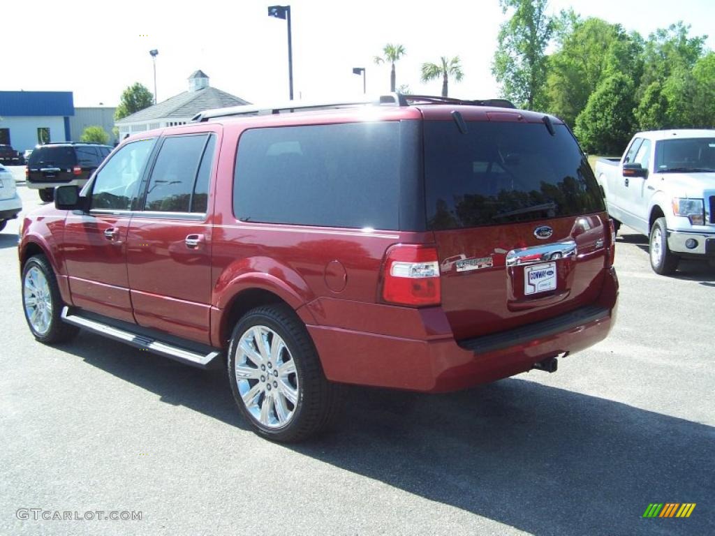 2009 Expedition EL XLT - Sangria Red Metallic / Stone photo #7