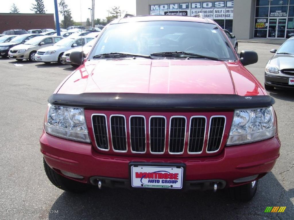 2002 Grand Cherokee Overland 4x4 - Inferno Red Tinted Pearlcoat / Dark Slate Gray/Light Slate Gray photo #8