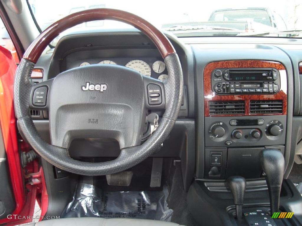 2002 Grand Cherokee Overland 4x4 - Inferno Red Tinted Pearlcoat / Dark Slate Gray/Light Slate Gray photo #19