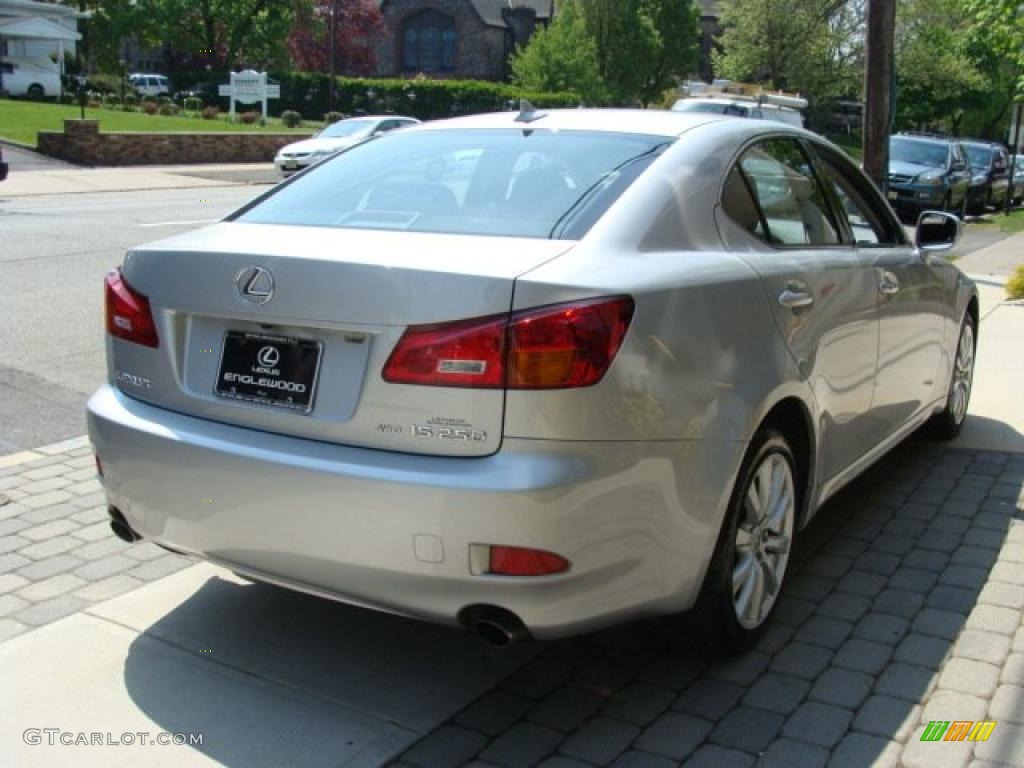 2008 IS 250 AWD - Tungsten Silver Pearl / Black photo #4