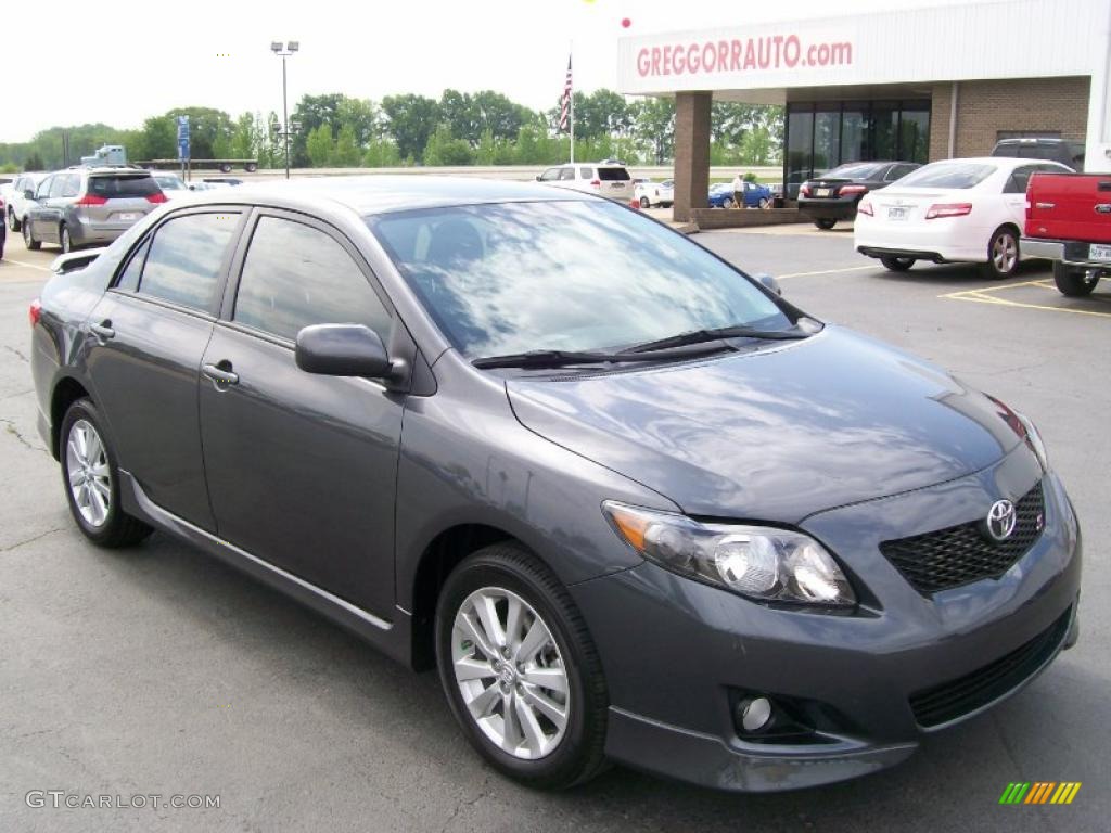 2010 Corolla S - Magnetic Gray Metallic / Dark Charcoal photo #1