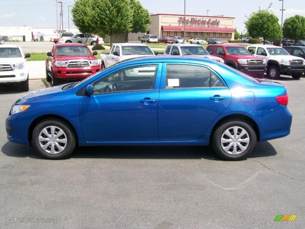 2010 Corolla LE - Blue Streak Metallic / Ash photo #5