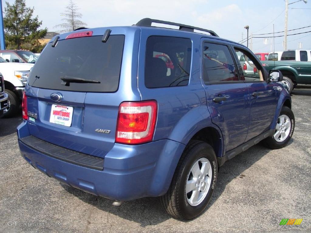 2009 Escape XLT V6 4WD - Sport Blue Metallic / Camel photo #6