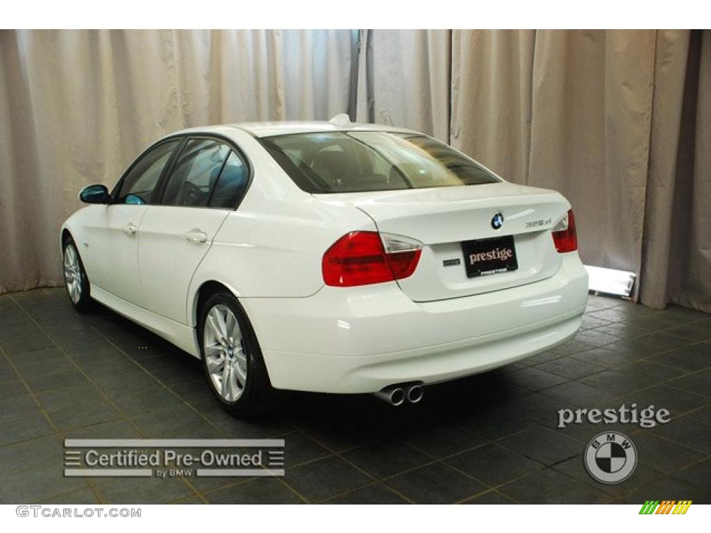 2008 3 Series 328xi Sedan - Alpine White / Black photo #4
