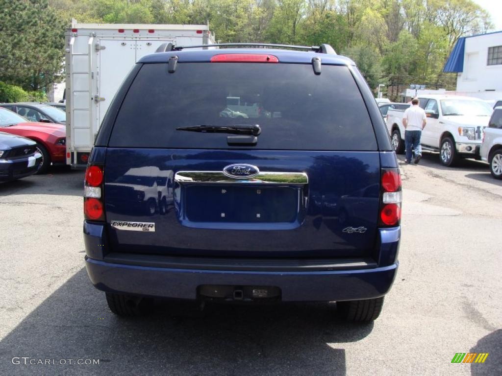 2008 Explorer XLT 4x4 - Dark Blue Pearl Metallic / Black/Stone photo #6