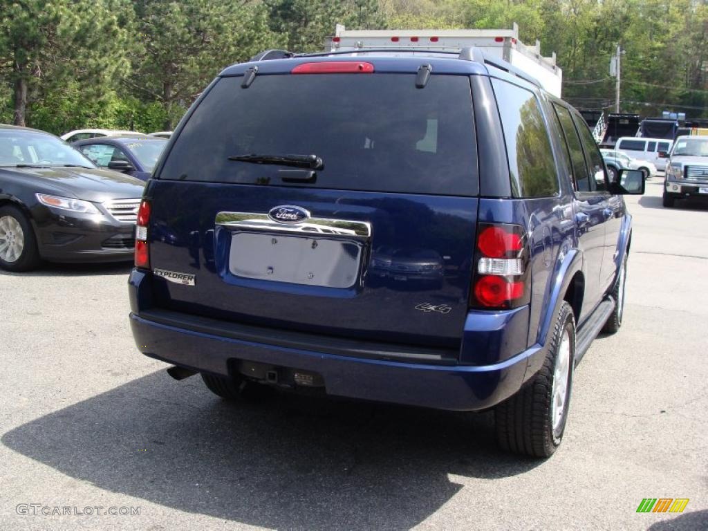 2008 Explorer XLT 4x4 - Dark Blue Pearl Metallic / Black/Stone photo #7