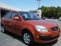 Sunset Orange - Rio LX Sedan Photo No. 7