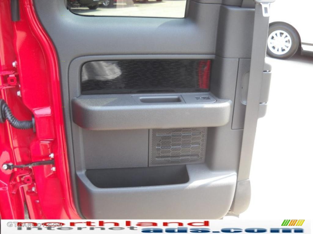 2010 F150 FX4 SuperCab 4x4 - Vermillion Red / Black photo #13